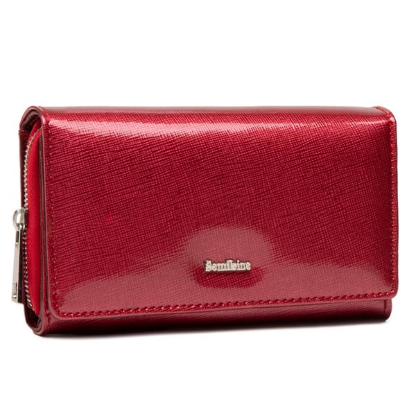 Semi Line Голям дамски портфейл Semi Line P8237-2 Червен
