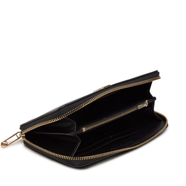Tommy Hilfiger Голям дамски портфейл Tommy Hilfiger Iconic Tommy Large Za AW0AW16009 Black BDS