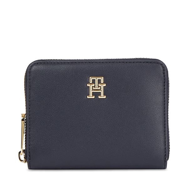 Tommy Hilfiger Голям дамски портфейл Tommy Hilfiger Poppy Plus Med Za AW0AW15259 Space Blue DW6
