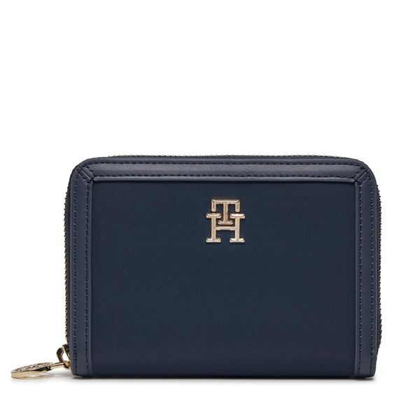Tommy Hilfiger Голям дамски портфейл Tommy Hilfiger Th Essential S Med Za AW0AW15754 Space Blue DW6