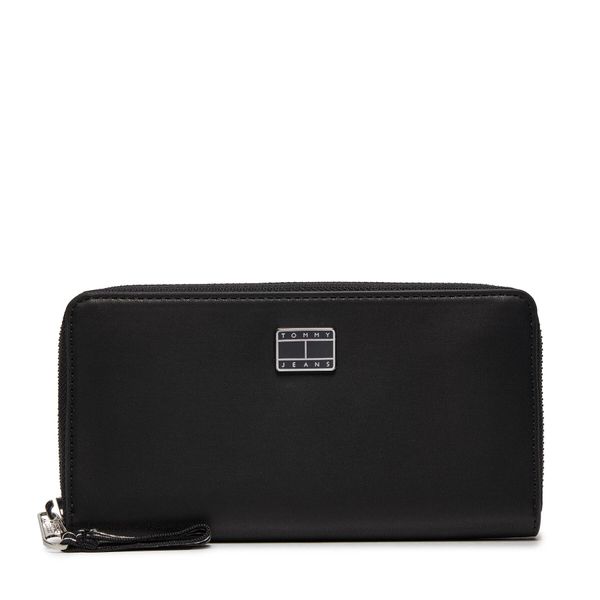 Tommy Jeans Голям дамски портфейл Tommy Jeans Tjw City-Wide Large Za AW0AW15941 Black BDS