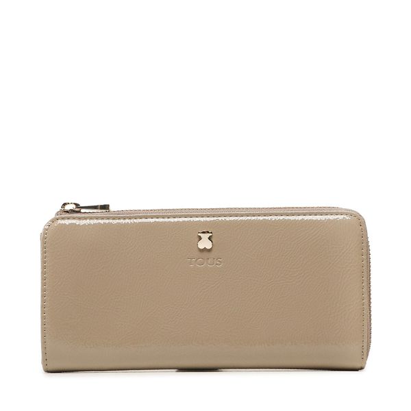 TOUS Голям дамски портфейл TOUS Billetera M. Dorp 2000847047 Кафяв