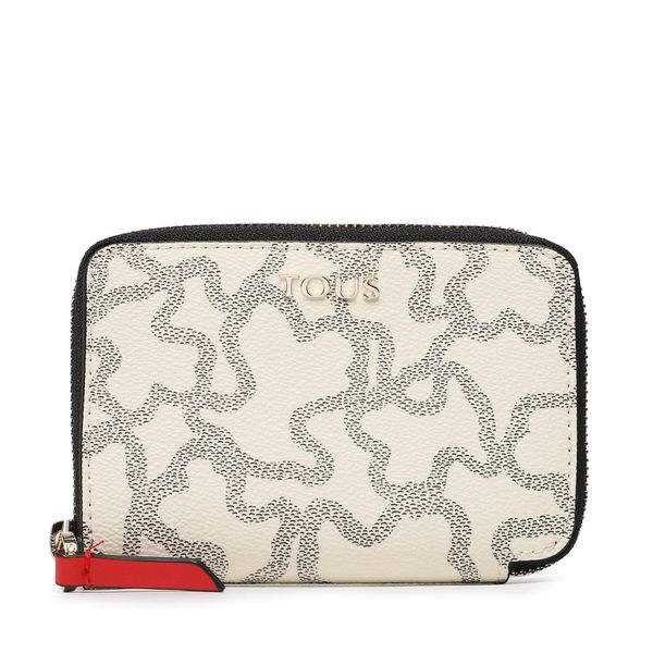 TOUS Голям дамски портфейл TOUS Billetera S. K Icon 2001503459 Бежов