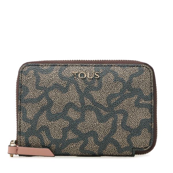 TOUS Голям дамски портфейл TOUS Billetera S. K Icon 2001503460 Кафяв