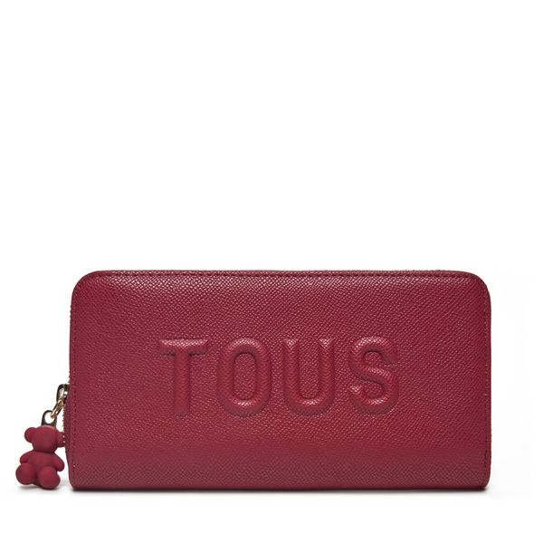 TOUS Голям дамски портфейл TOUS Brenda 2002105421 Бордо
