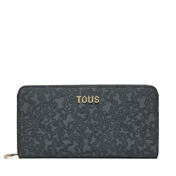 TOUS Голям дамски портфейл TOUS Kaos Mini Lines 2002183447 Сив