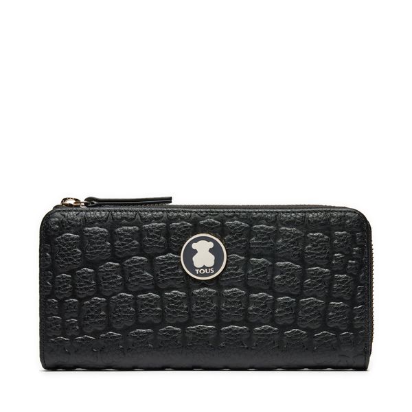 TOUS Голям дамски портфейл TOUS Kiara Sherton 2000986851 Черен