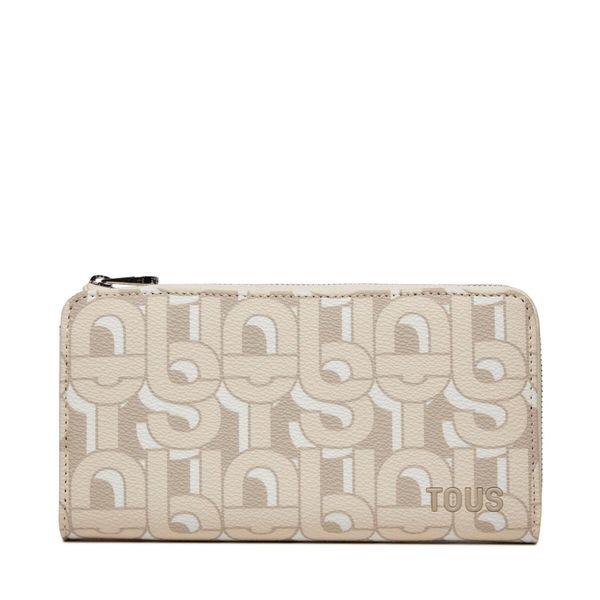 TOUS Голям дамски портфейл TOUS Manifesto 395910148 Beige