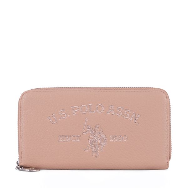 U.S. Polo Assn. Голям дамски портфейл U.S. Polo Assn. WIUXT8413WVP Бежов