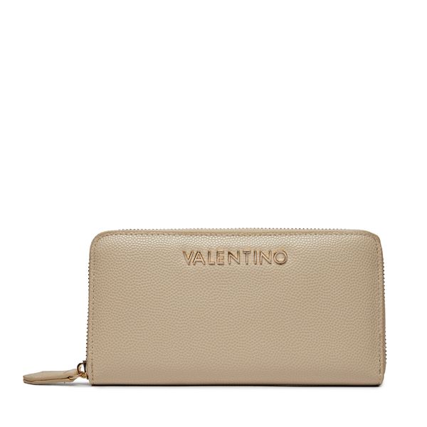 Valentino Голям дамски портфейл Valentino Divina VPS1R4155G Бежов
