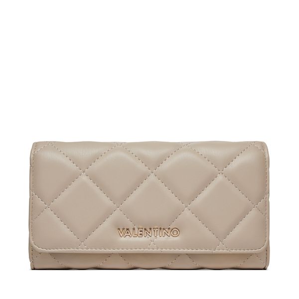 Valentino Голям дамски портфейл Valentino Ocarina VPS3KK113R Екрю