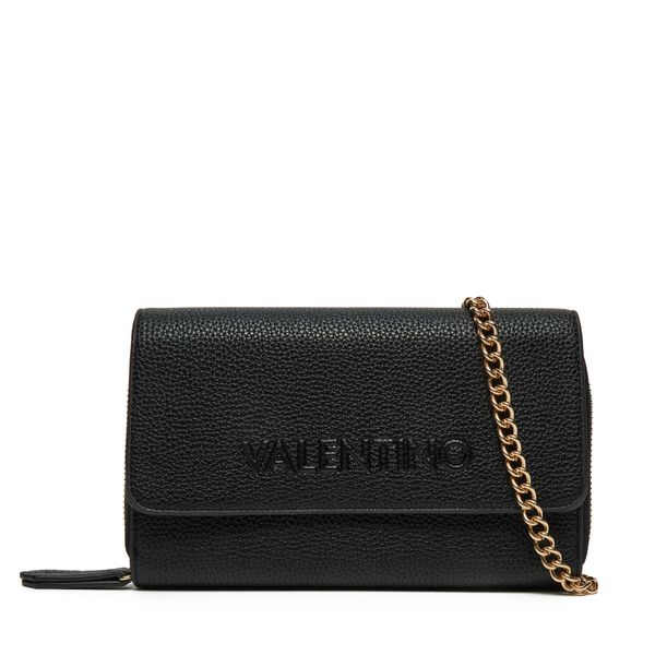 Valentino Голям дамски портфейл Valentino Rised Re VPS8P9212 Черен