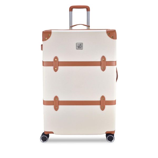 Semi Line Голям куфар Semi Line T5670-4 Бял