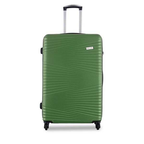 Semi Line Голям куфар Semi Line T5746-3 Zielony