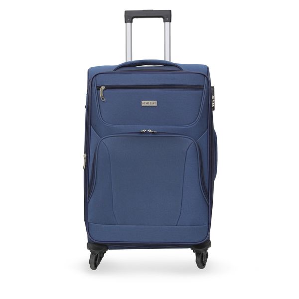 Semi Line Голям куфар Semi Line T5772-3 Тъмносин