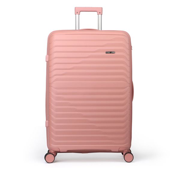 Semi Line Голям куфар Semi Line T5779-3 Розов