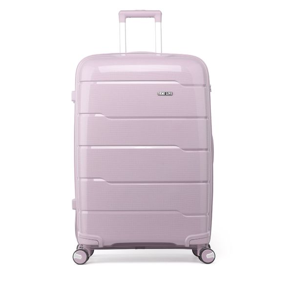 Semi Line Голям куфар Semi Line T5793-3 Розов