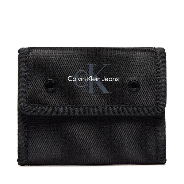 Calvin Klein Jeans Голям мъжки портфейл Calvin Klein Jeans Sport Essentials Velcro Wallet K50K511437 Black BEH