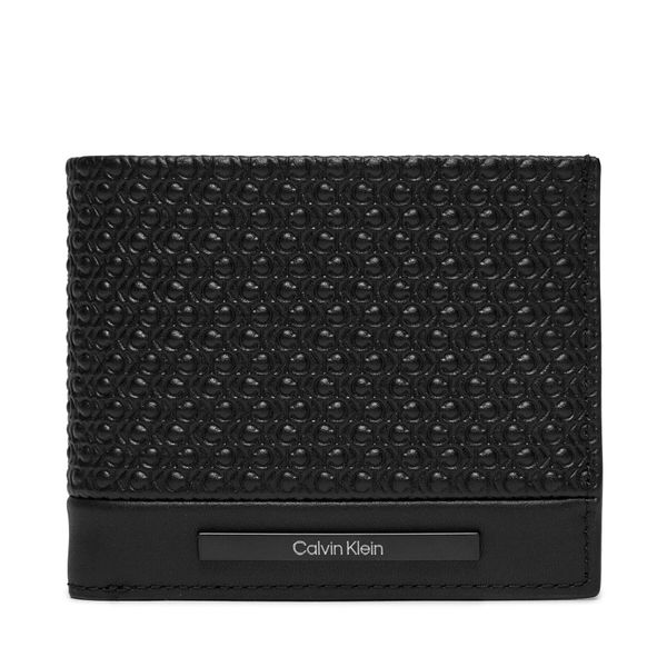 Calvin Klein Голям мъжки портфейл Calvin Klein Modern Bar Bifold 6Cc W/Bill K50K511374 Black Nano Mono 0GL