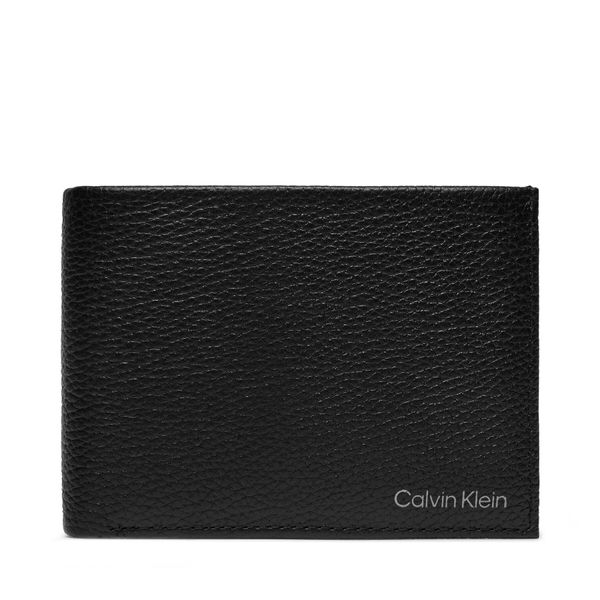 Calvin Klein Голям мъжки портфейл Calvin Klein Warmth Bifold 5Cc W/ Coin L K50K507896 Черен