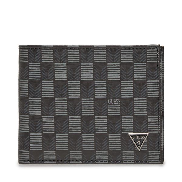 Guess Голям мъжки портфейл Guess Jet Set Eco Slg SMJESE LEA20 Черен