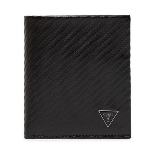 Guess Голям мъжки портфейл Guess Mito SMMTCL LEA22 Черен