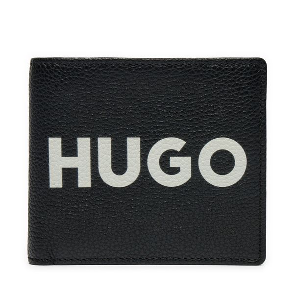 HUGO Голям мъжки портфейл HUGO Malick 50536039 Черен