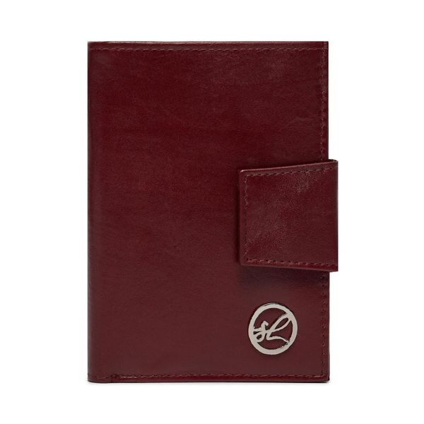 Semi Line Голям мъжки портфейл Semi Line P8261-2 Бордо