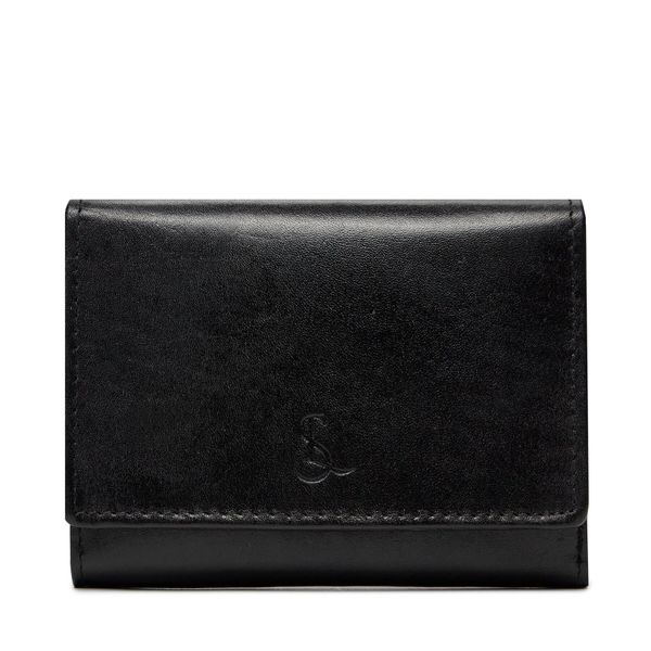 Semi Line Голям мъжки портфейл Semi Line P8263-0 Черен