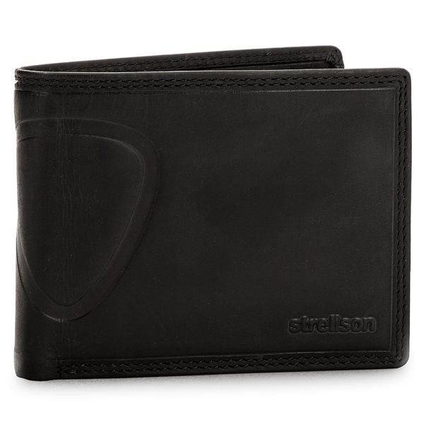Strellson Голям мъжки портфейл Strellson Baker Street 4010000048 Черен