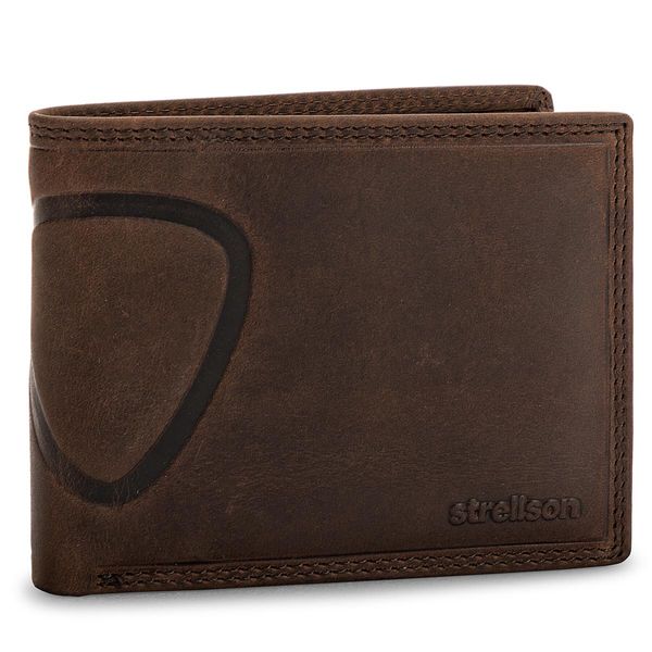 Strellson Голям мъжки портфейл Strellson Baker Street 4010000048 Кафяв