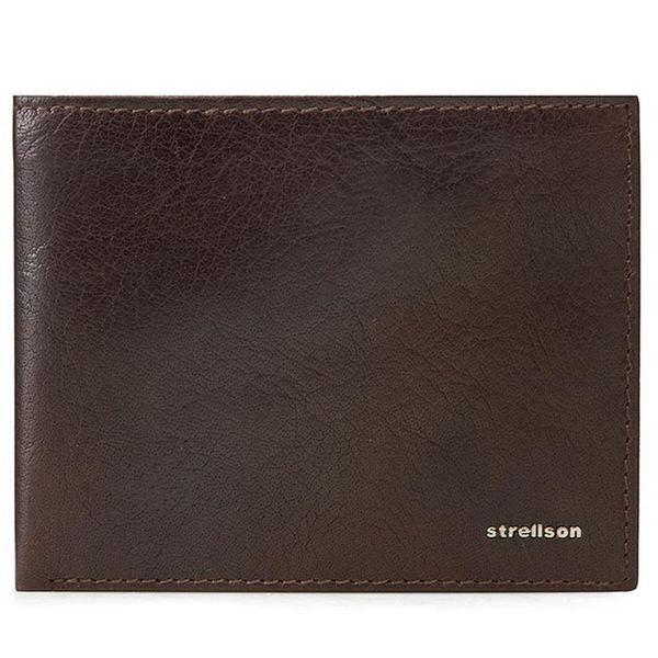 Strellson Голям мъжки портфейл Strellson Billfold H8 4010001301 Кафяв