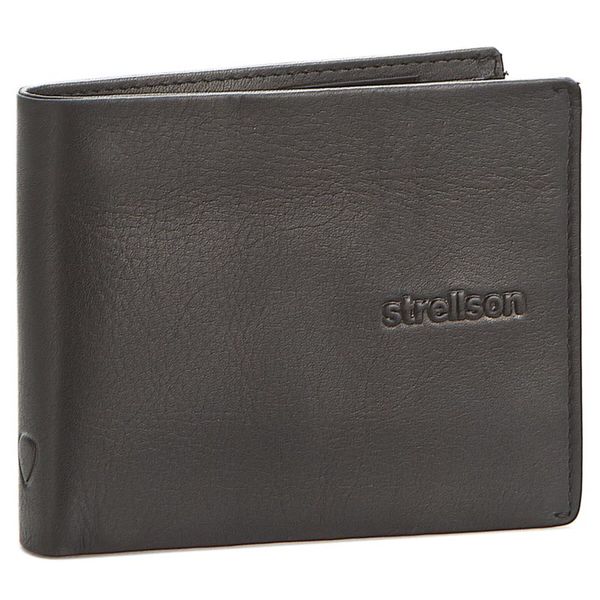 Strellson Голям мъжки портфейл Strellson Carter 4010001190 Черен