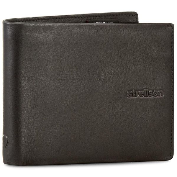 Strellson Голям мъжки портфейл Strellson Carter 4010001192 Черен