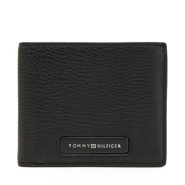 Tommy Hilfiger Голям мъжки портфейл Tommy Hilfiger Th Monogram Extra Cc And Coin AM0AM13253 Черен