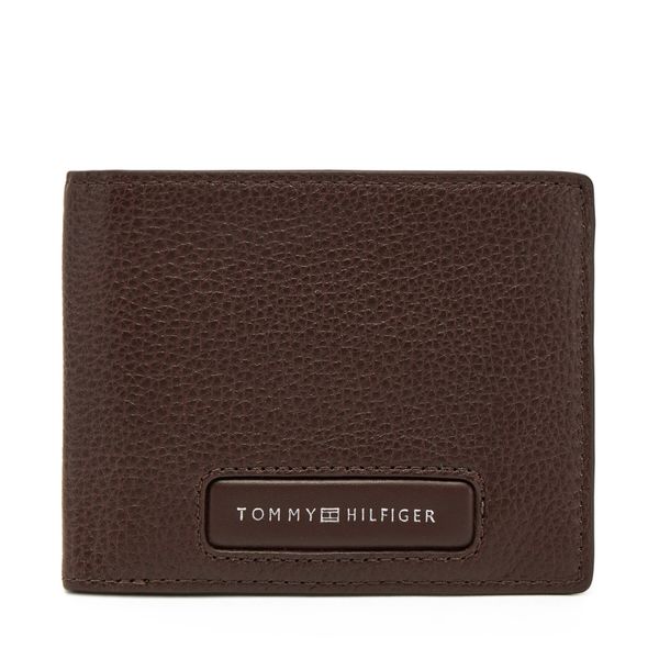 Tommy Hilfiger Голям мъжки портфейл Tommy Hilfiger Th Monogram Mini Cc Wallet AM0AM13251 Кафяв