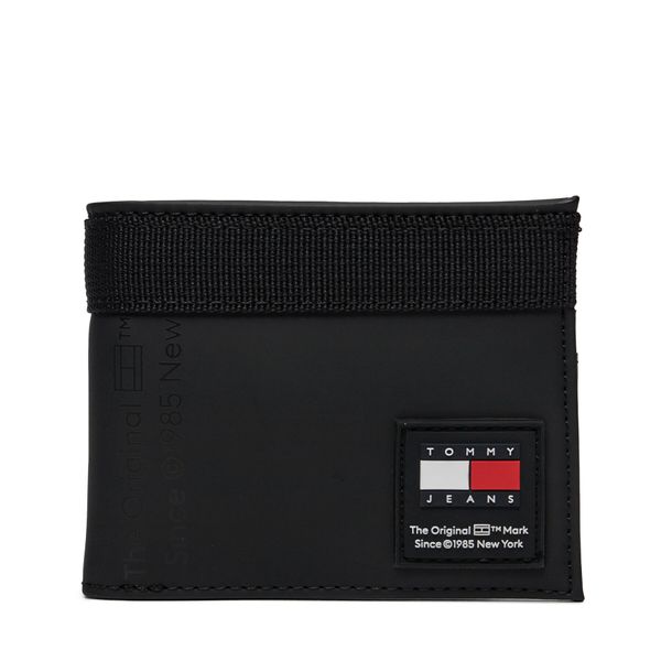 Tommy Jeans Голям мъжки портфейл Tommy Jeans Tjm Daily + Cc Wallet AM0AM12081 Black BDS