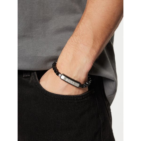 BOSS Гривна BOSS 1580598S Черен