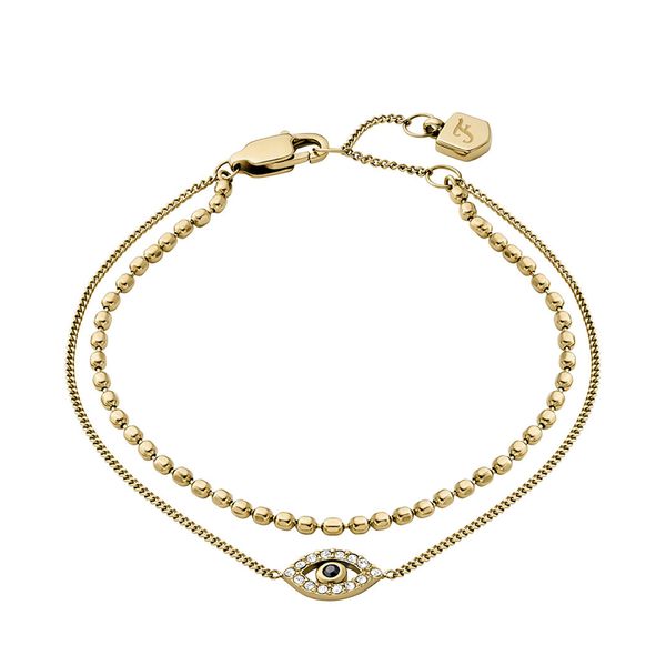Fossil Гривна Fossil Sutton Evil Eye JF04794710 Златист