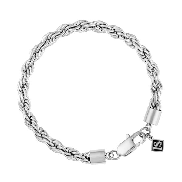 ICED STUFF Гривна ICED STUFF Rope Бяло злато