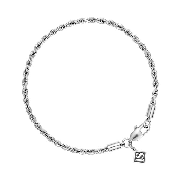 ICED STUFF Гривна ICED STUFF Rope Бяло злато