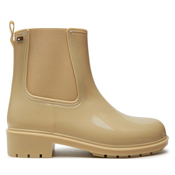 Tommy Hilfiger Гумени ботуши Tommy Hilfiger Flag Rainboot FW0FW08213 Бежов