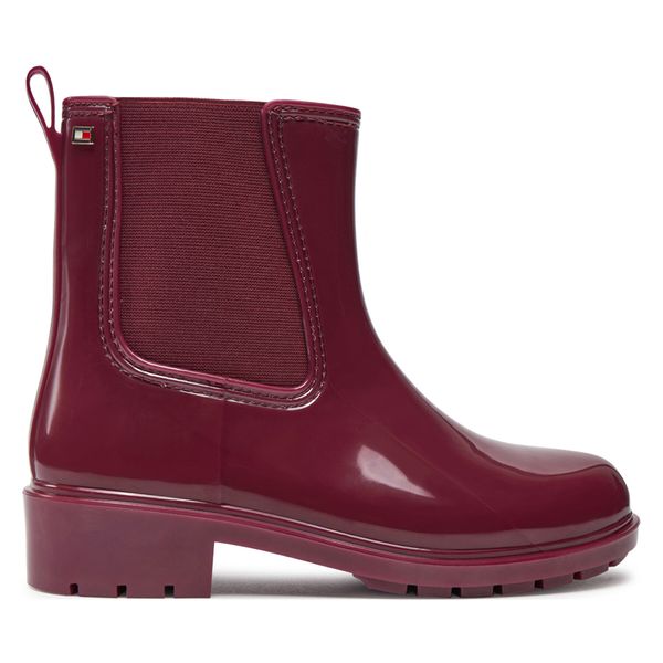 Tommy Hilfiger Гумени ботуши Tommy Hilfiger Flag Rainboot FW0FW08213 Бордо
