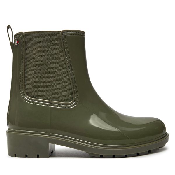 Tommy Hilfiger Гумени ботуши Tommy Hilfiger Flag Rainboot FW0FW08213 Зелен
