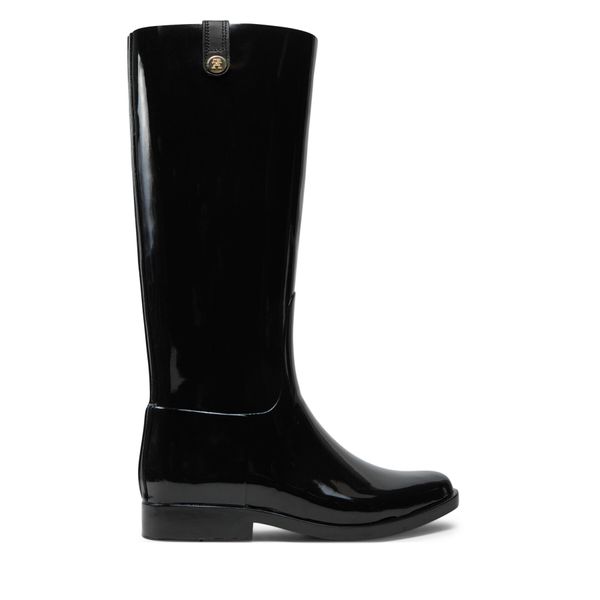 Tommy Hilfiger Гумени ботуши Tommy Hilfiger Th Stud Rubber Long Rainboot FW0FW08185 Черен