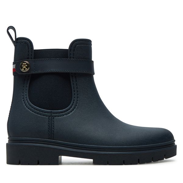 Tommy Hilfiger Гумени ботуши Tommy Hilfiger Th Stud Rubberised Rainboot FW0FW08168 Тъмносин