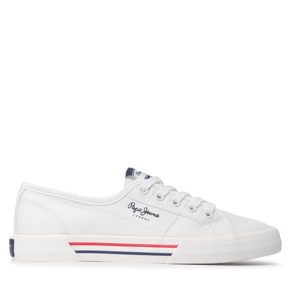 Pepe Jeans Гуменки Pepe Jeans Brady W Basic PLS31287 Бял