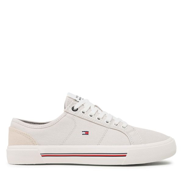 Tommy Hilfiger Гуменки Tommy Hilfiger Core Corporate Vulc Canvas FM0FM04560 Сив