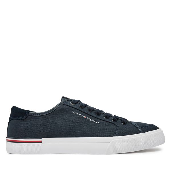 Tommy Hilfiger Гуменки Tommy Hilfiger Core Corporate Vulc Canvas FM0FM05398 Тъмносин