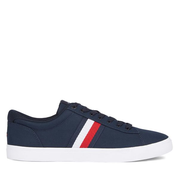 Tommy Hilfiger Гуменки Tommy Hilfiger Iconic Vulc Stripes Mesh FM0FM05072 Тъмносин